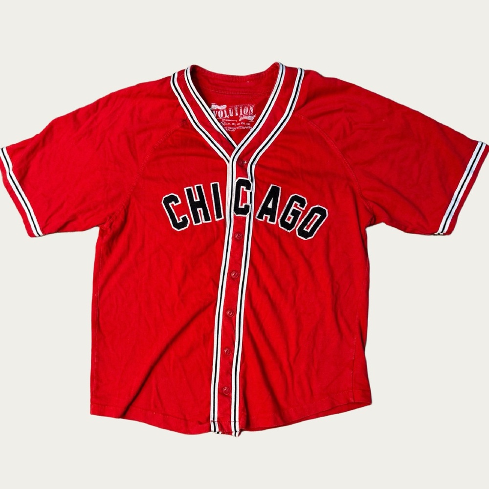 Evolution in Design Red Chicago Baseball Jersey Number 23